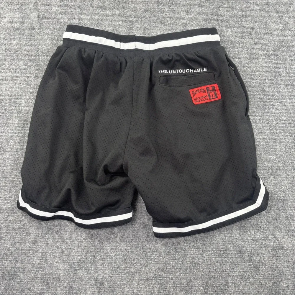 Shoe Palace Death Row Records Shorts Medium‎ Black Mesh Graphic Mens